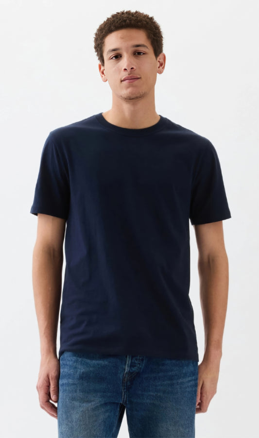 Camisetas de algodón Azul